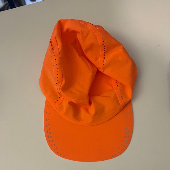 lululemon athletica Accessories - Lululemon Bright Orange Fast & Free Running Hat
